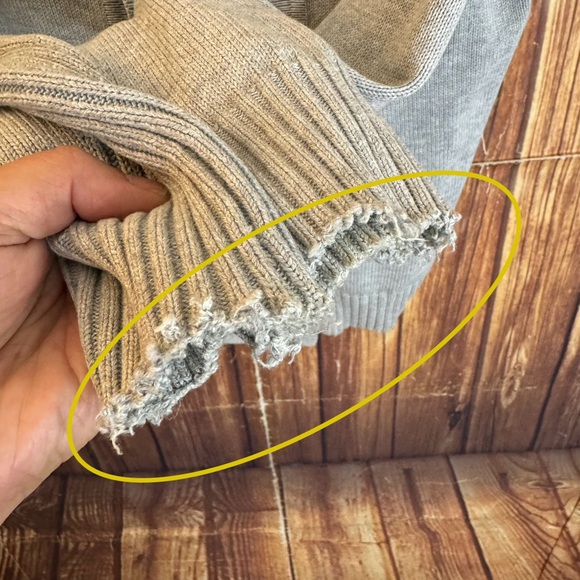 That’s it Men’s Double-breasted Gray Knit Cardigan Sweater Size Medium - Picture 6 of 8